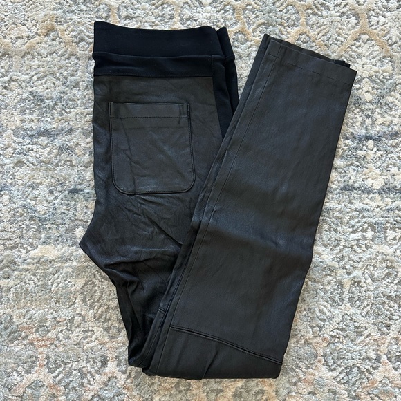 VINCE leather pants size 6 - Picture 3 of 10